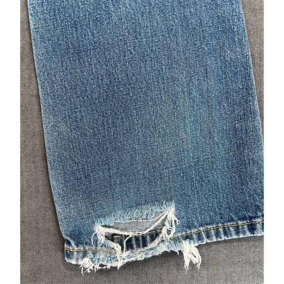 Levis 527 Jeans Women W31 L32 31x32 Blue Bootcut Y2K Low Rise Faded Distressed - Picture 7 of 11